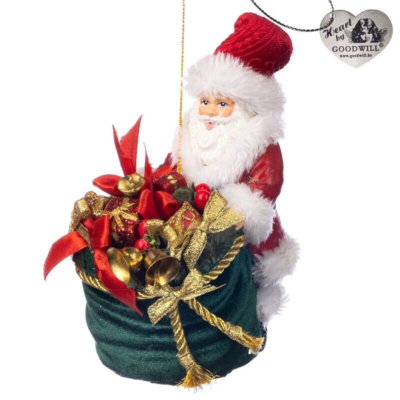 Ornement Père Noël et sa hotte, Goodwill Ornement Père Noël et sa hotte, Goodwill