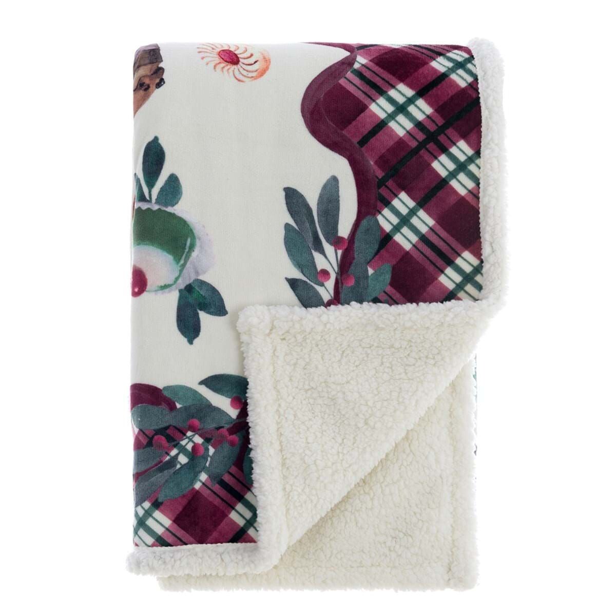 Plaid sherpa Noël