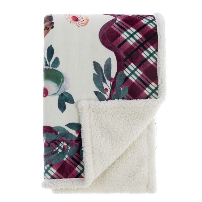 Plaid sherpa Noël