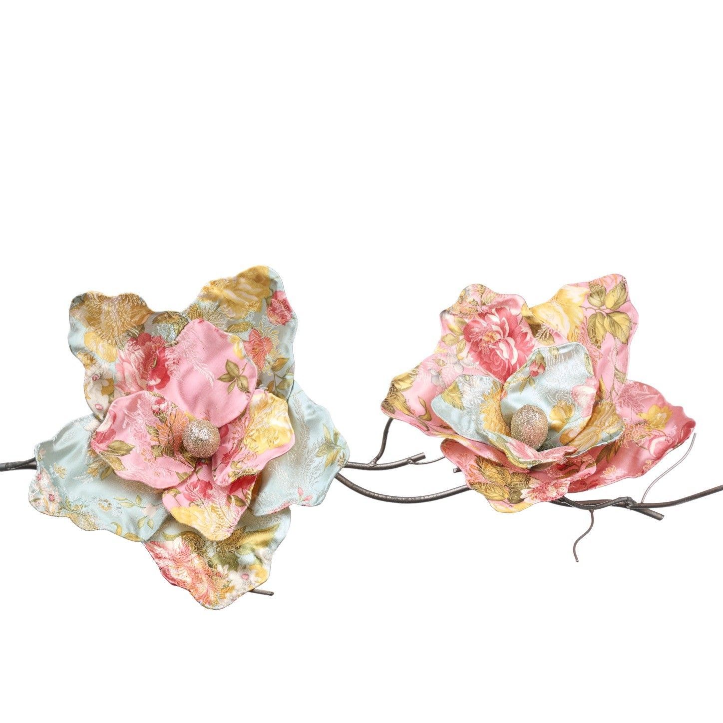 Clips fleurs brocard, Goodwill