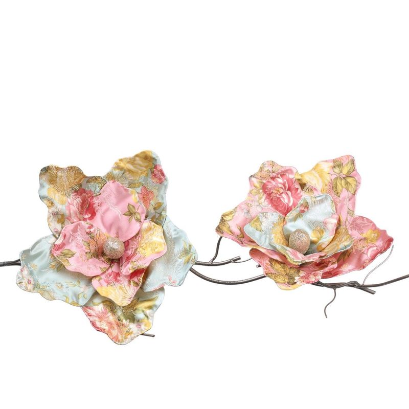 Clips fleurs brocard, Goodwill Clips fleurs brocard, Goodwill