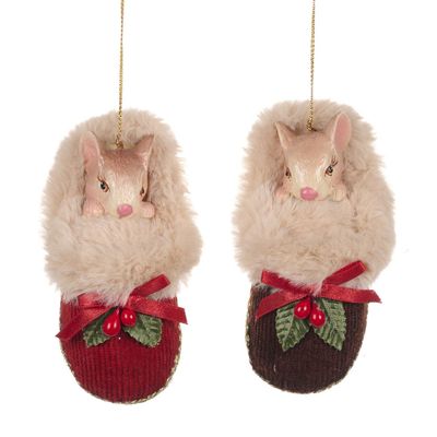 Ornement souris dans pantoufle, Goodwill Ornement souris dans pantoufle, Goodwill