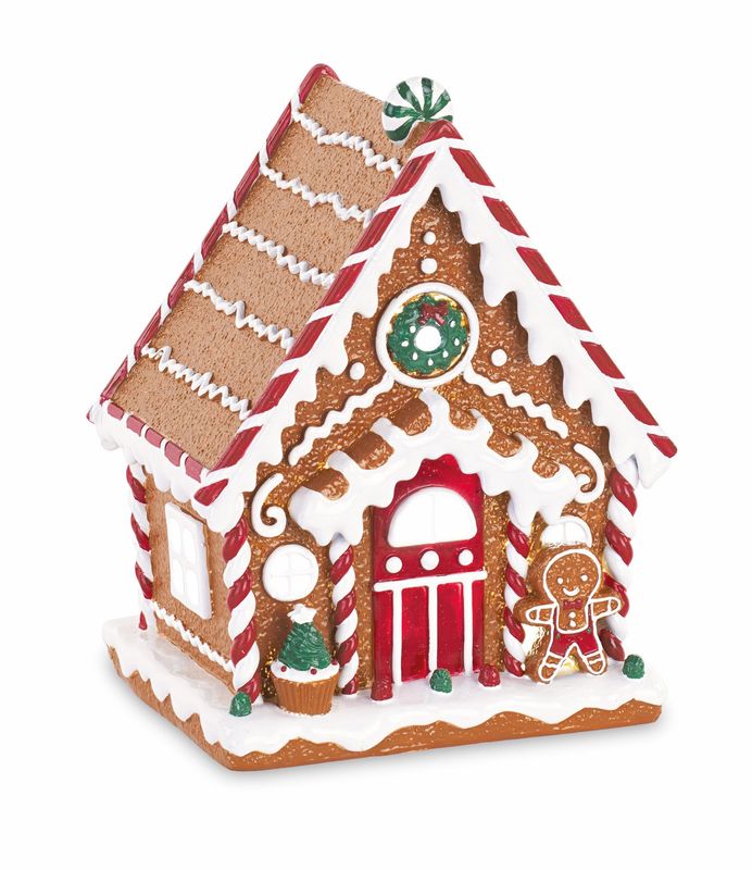 Maison Pain d'épices à LED, Tono Su Tono, 26 cm Maison Pain d'épices à LED, Tono Su Tono, 26 cm