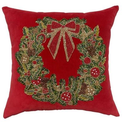Coussin luxe, 45 x 45 cm , Blanc Mariclo'