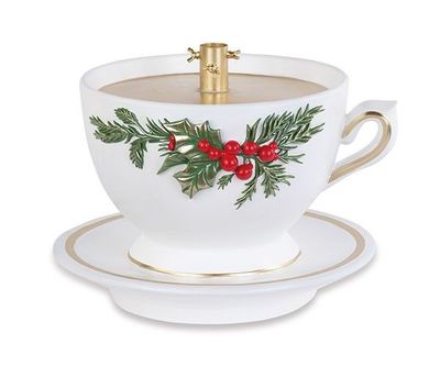 Tasse tea time, base pour sapin, 48 cm, Cartai Bassanesi