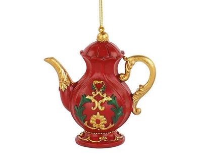 Ornement théière, 10 cm, Cartai Bassanesi