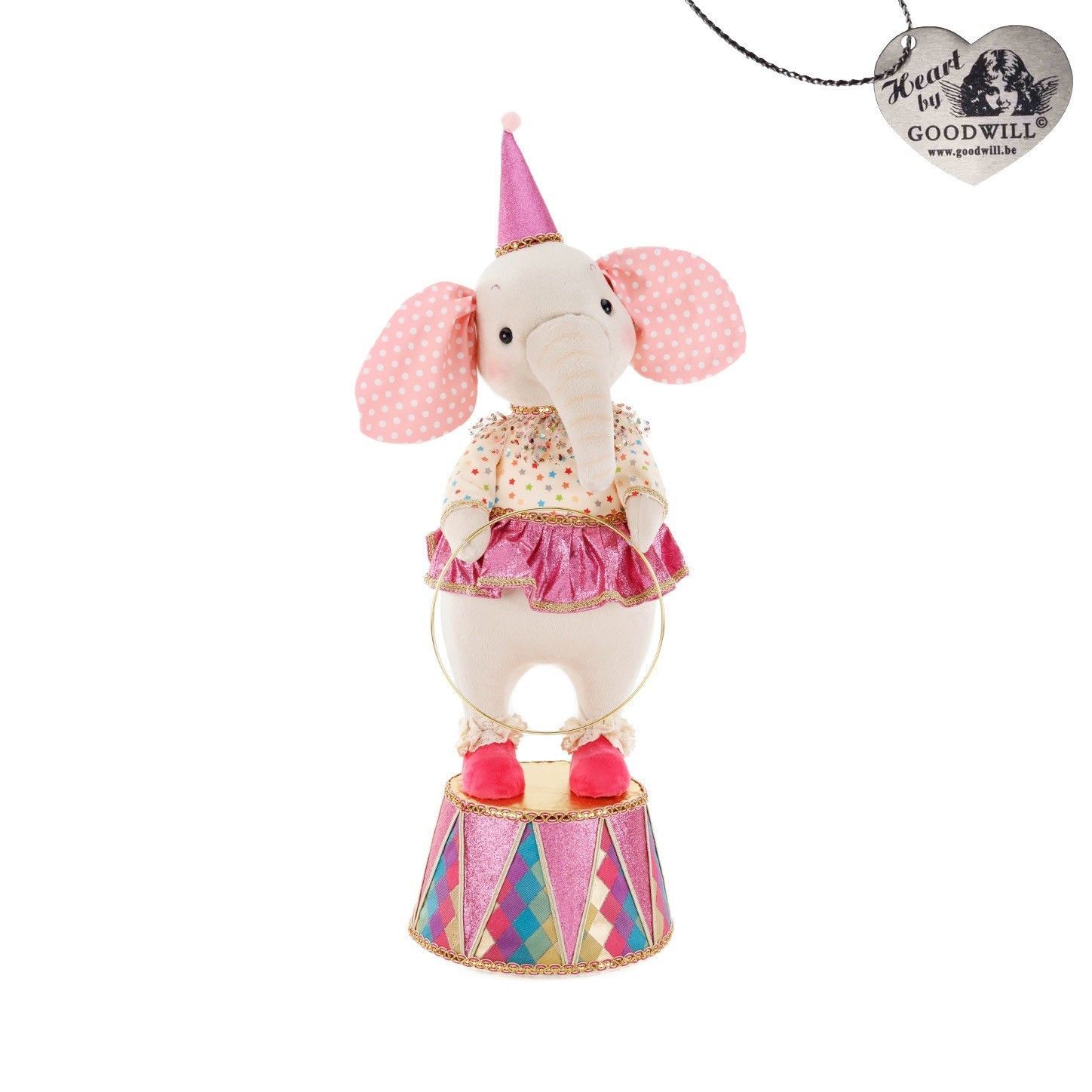 Eléphant sur tambour, 72 cm, Collection Goodwill