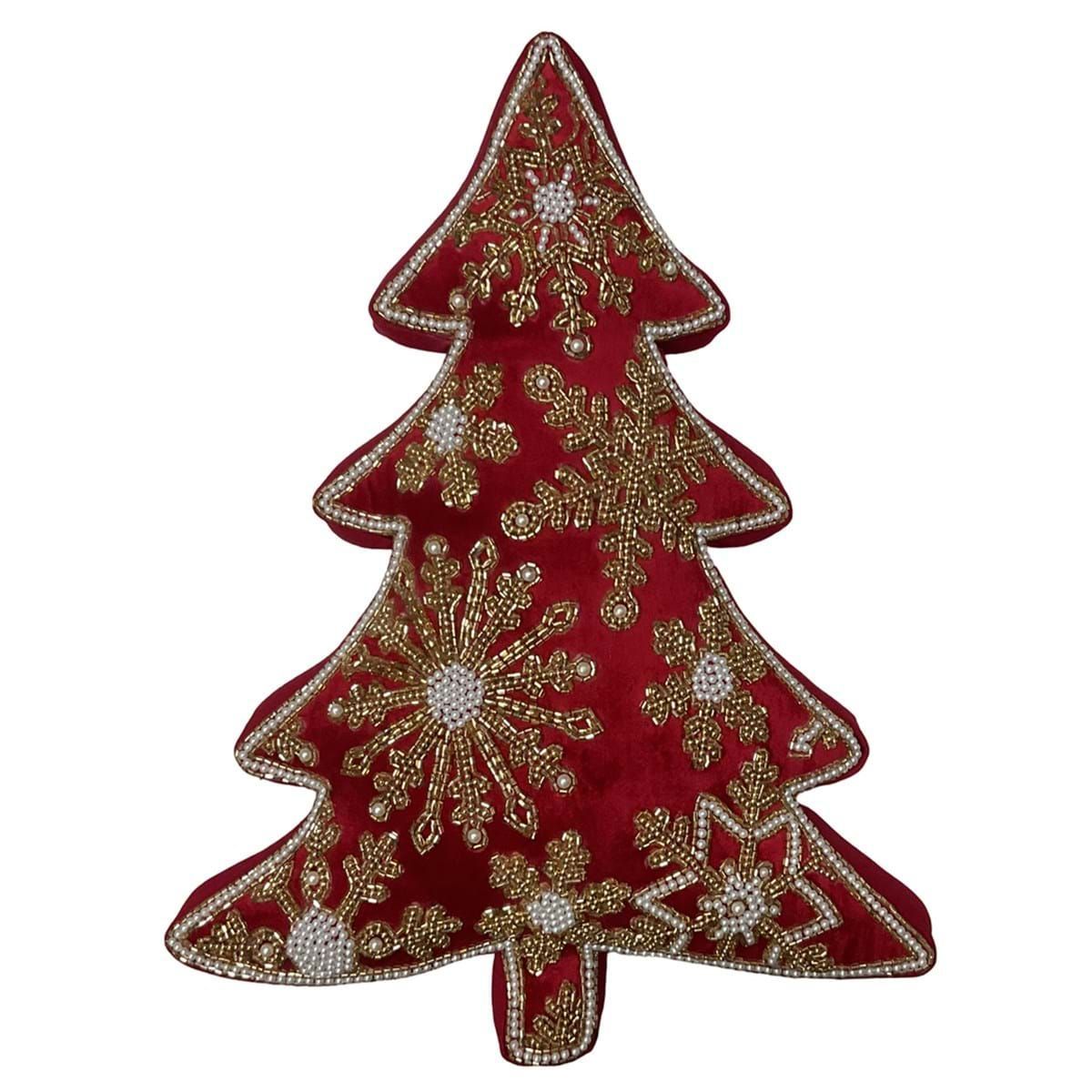 Coussin Sapin luxe, 50 cm, Blanc Mariclo