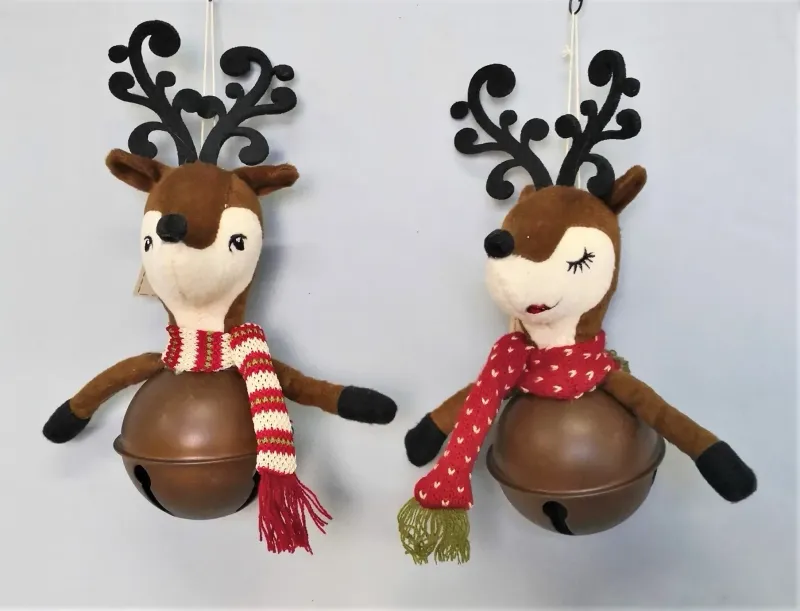 Grelot tête de renne, couple.