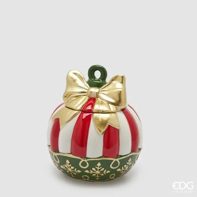 Boîte à gâteau boule de Noël, 21 cm, EDG