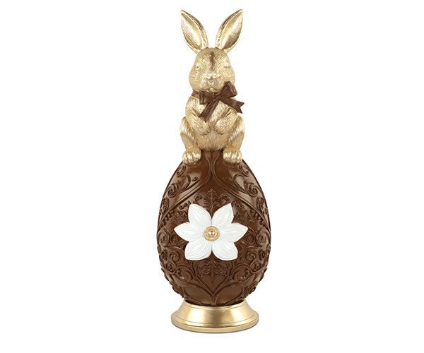 Grand Œuf de Pâques avec lapin, 61 cm, Tono Su Tono Decoration Pâques Tono Su Tono
