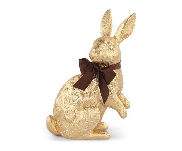 Lapin de Pâques décoratif, or, 26,5 cm, Tono Su Tono Decoration Pâques Tono Su Tono