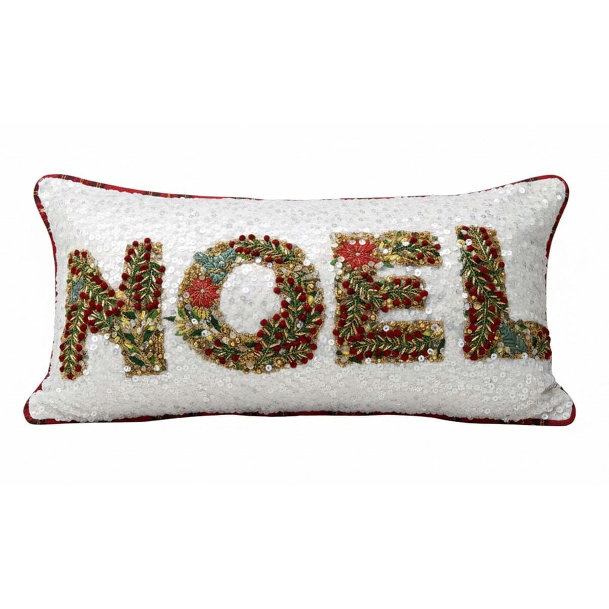 Blanc Mariclo, coussin Noël