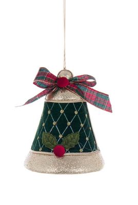 Décoration cloche verte, 15 cm, Blanc Mariclo Décoration cloche verte, 15 cm, Blanc Mariclo