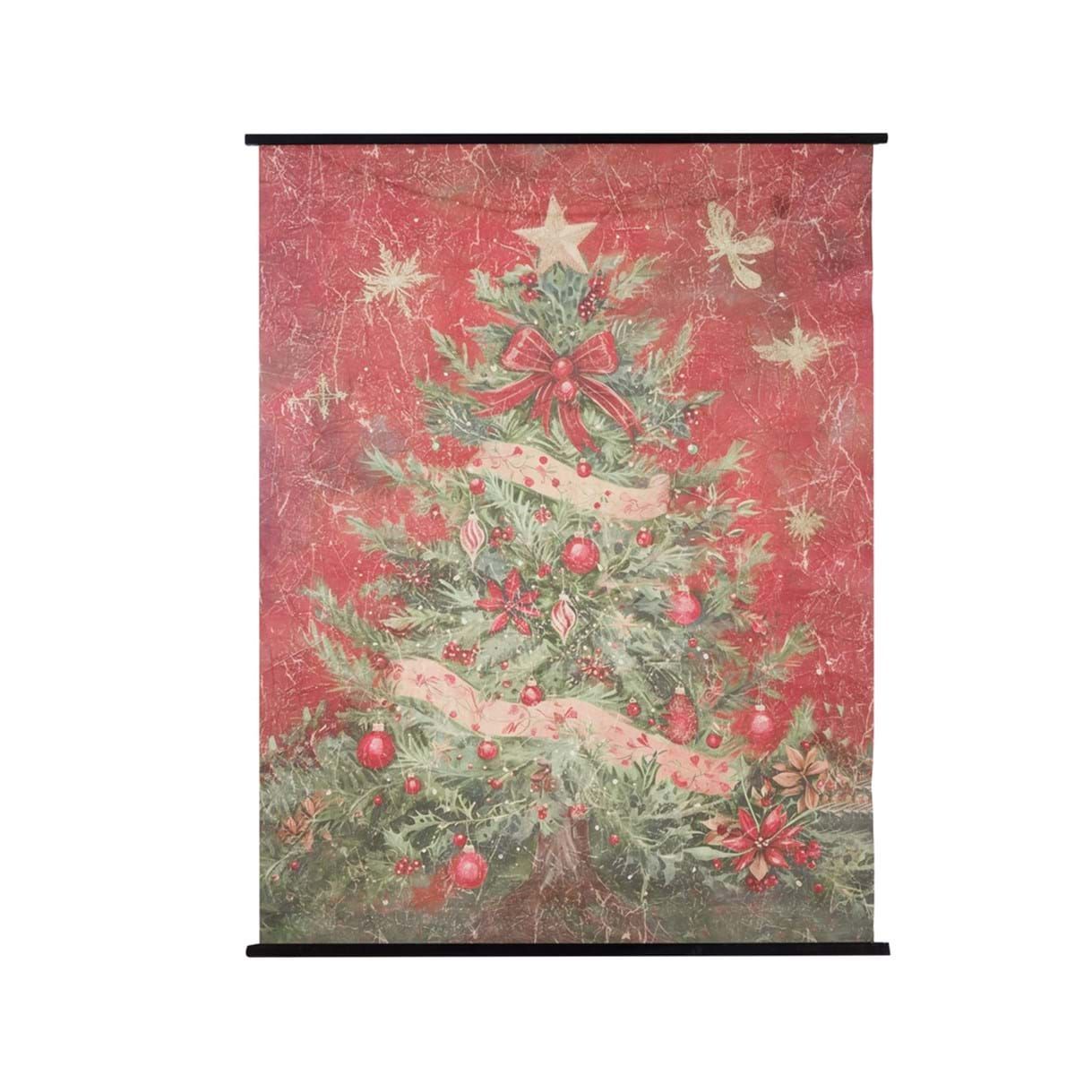 Tableau de Noël sur toile, 180 x 138 cm, Blanc Mariclo Blanc Mariclo, tenture Noël