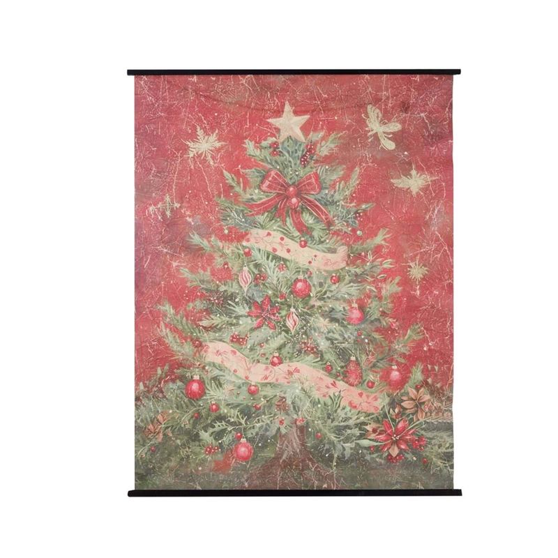 Tableau de Noël sur toile, 180 x 138 cm, Blanc Mariclo Blanc Mariclo, tenture Noël