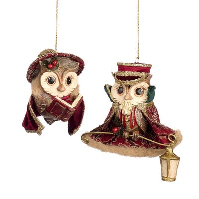 Ornement chouette victorienne, 10 cm, Goodwill Goodwill Owl ornament