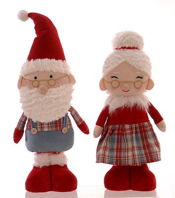 Couple Père et Mère Noël, 63 cm Couple Père et Mère Noël, 63 cm