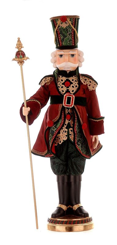 Fabric and resin nutcracker