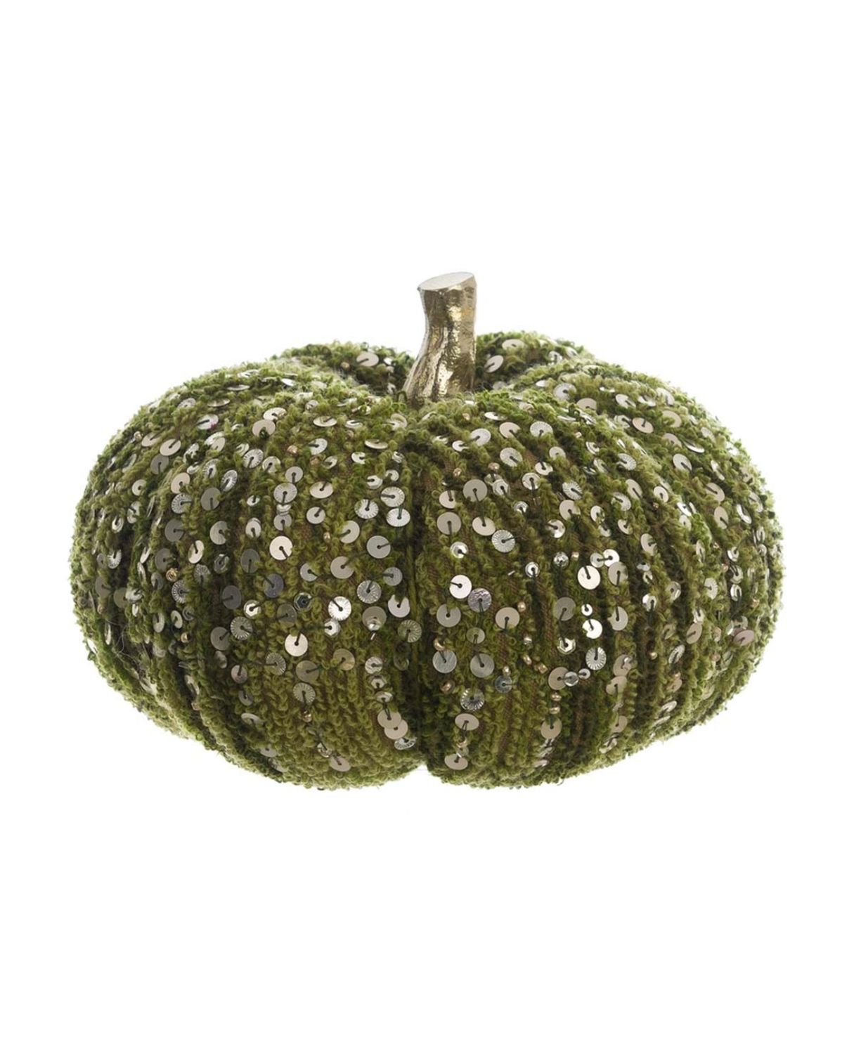 Citrouille velours et paillettes, 24 cm, Blanc Mariclo Citrouille velours et paillettes, 24 cm, Blanc Mariclo