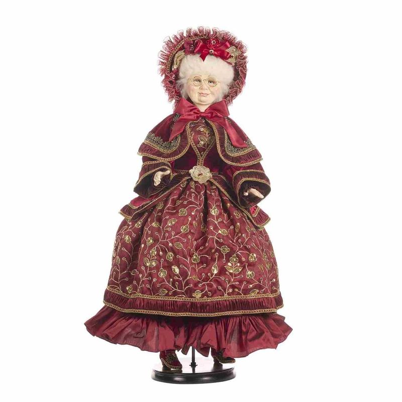Victorian Mrs Claus doll Goodwill