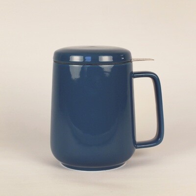 Tasse en céramique avec infuseur - Bleue