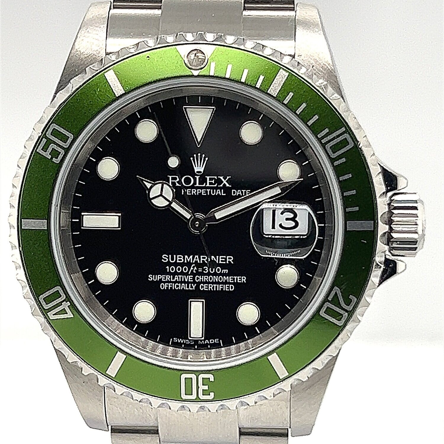 Rolex Stainless Steel 40mm Submariner Date - Kermit Anniversary