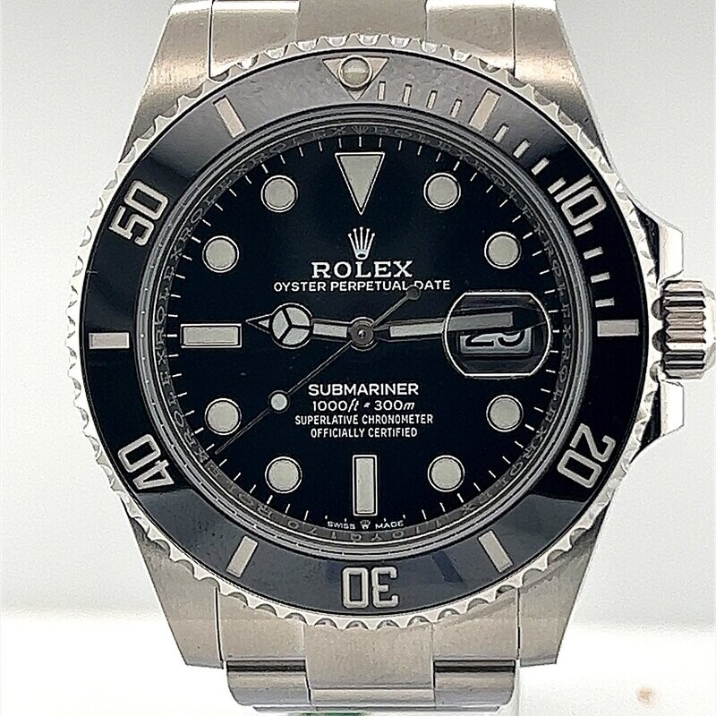 Rolex 41mm Stainless Submariner Date - Black Dial