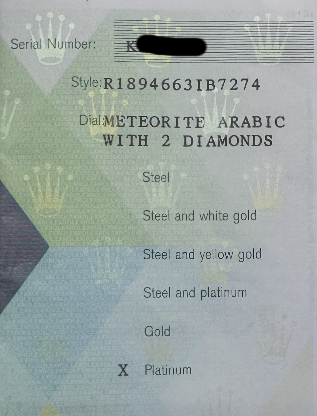 Rolex Day-Date Platinum - 18946