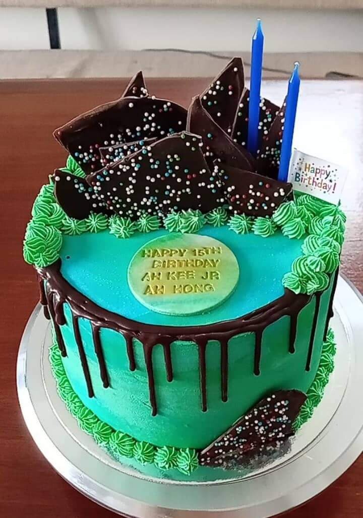 Simple Birthday Cake 8&quot;x8&quot;x4&quot;