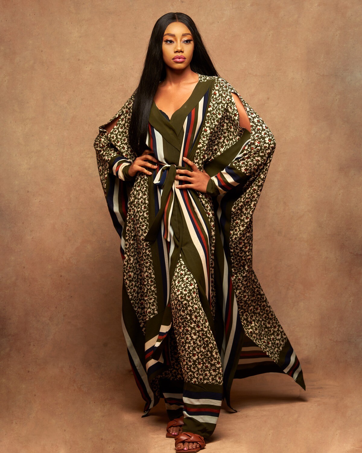 Letter C Nigerian Two-Piece Kaftan