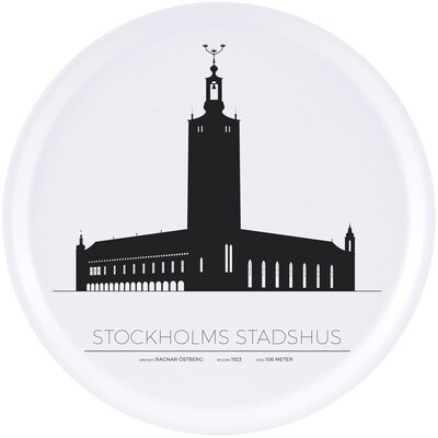 Bricka Stockholms Stadshus 38cm - Stockholm