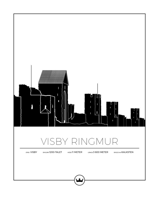 Posters Av Visby Ringmur - Visby