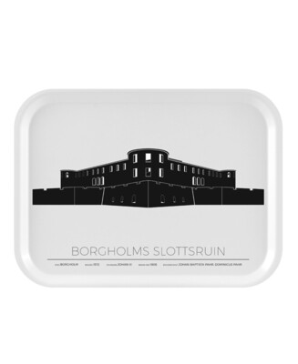 Bricka Borgholms Slottsruin 27x20 Cm - Öland / Borgholm