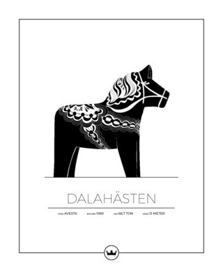 Posters Av Dalahästen - Avesta