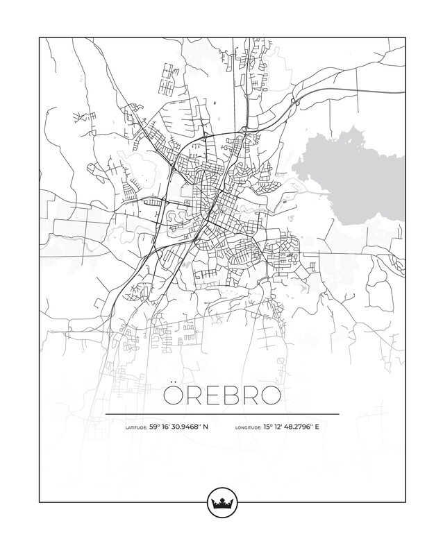 Kartposter över Örebro