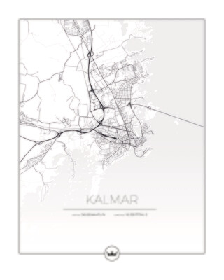 Kartposters över Kalmar