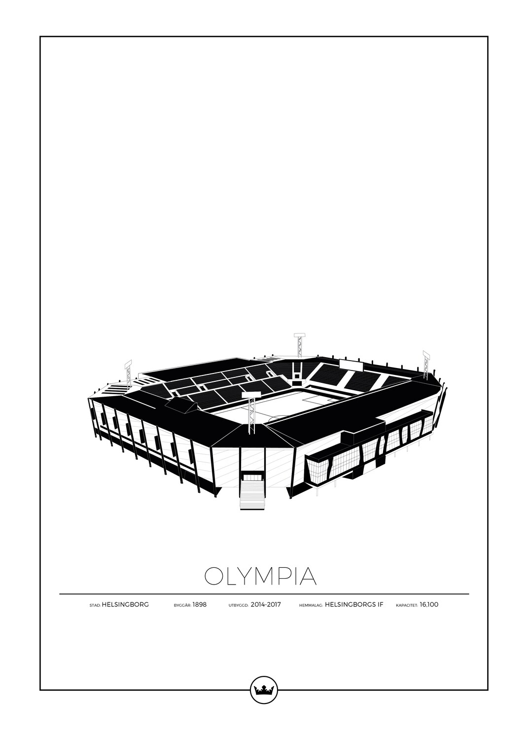 Posters Av Nya Olympia - Helsingborg