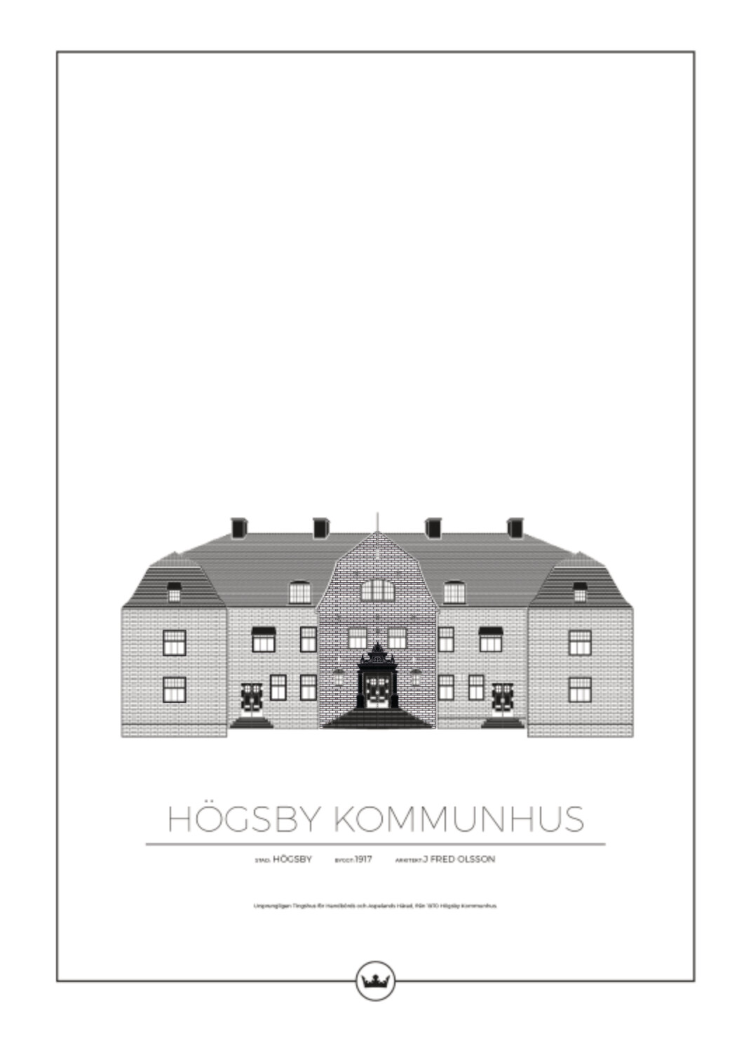 Posters Av Högsby Kommunhus - Högsby