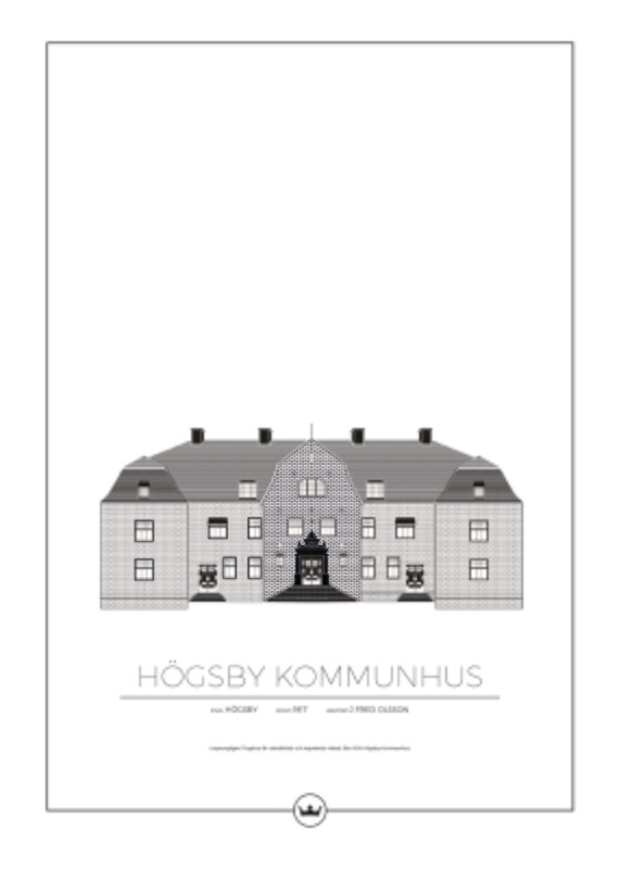 Posters Av Högsby Kommunhus - Högsby