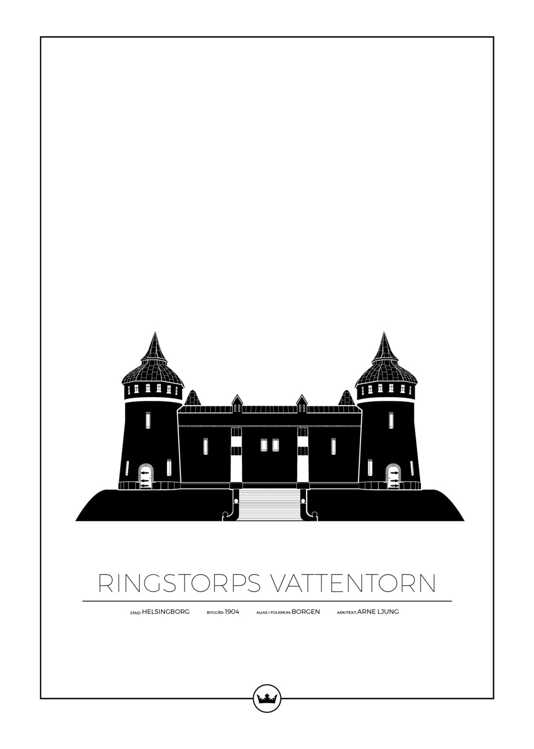 Posters Av Ringstorps Vattentorn - Helsingborg