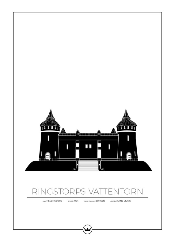 Posters Av Ringstorps Vattentorn - Helsingborg