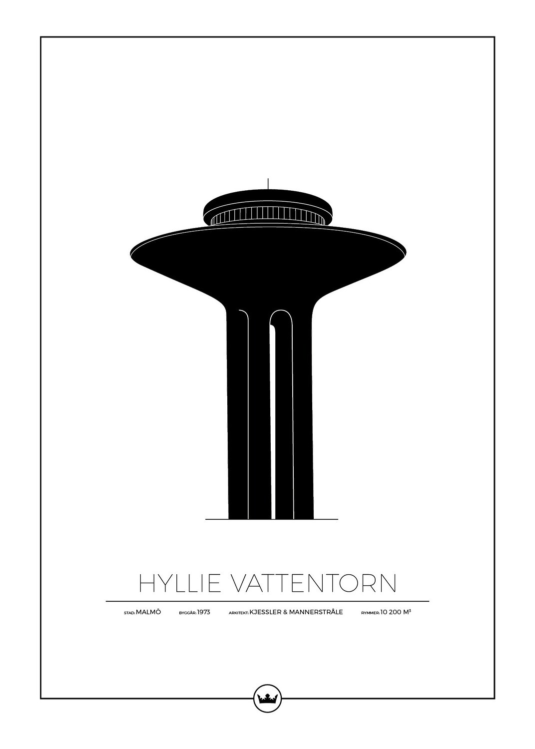 Posters Av Hyllie Vattentorn - Malmö