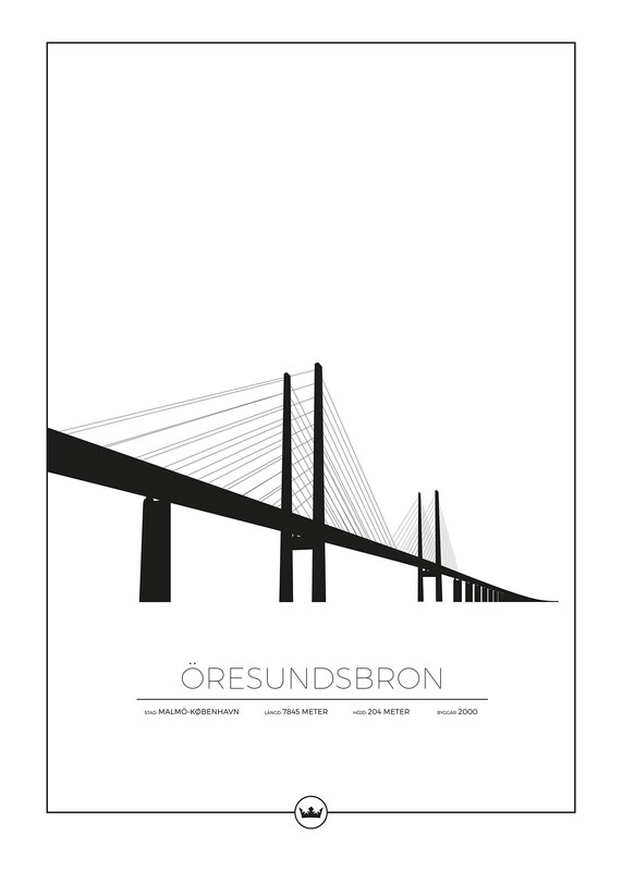 Posters Av Öresundsbron - Malmö / Köpenhamn