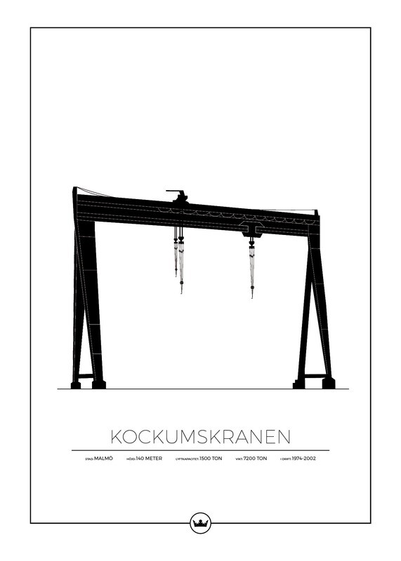 Posters Av Kockumskranen - Malmö