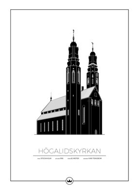 Posters Av Högalidskyrkan - Stockholm