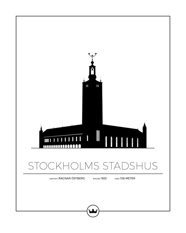 Posters Av Stockholms Stadshus - Stockholm