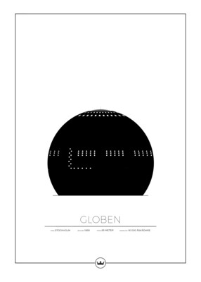 Posters Av Globen - Stockholm