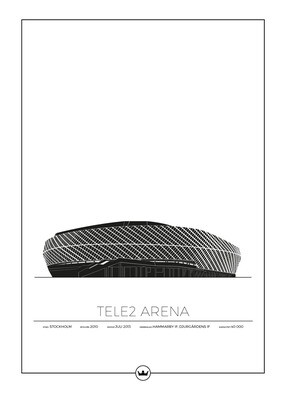 Posters Av Tele2 Arena - Stockholm