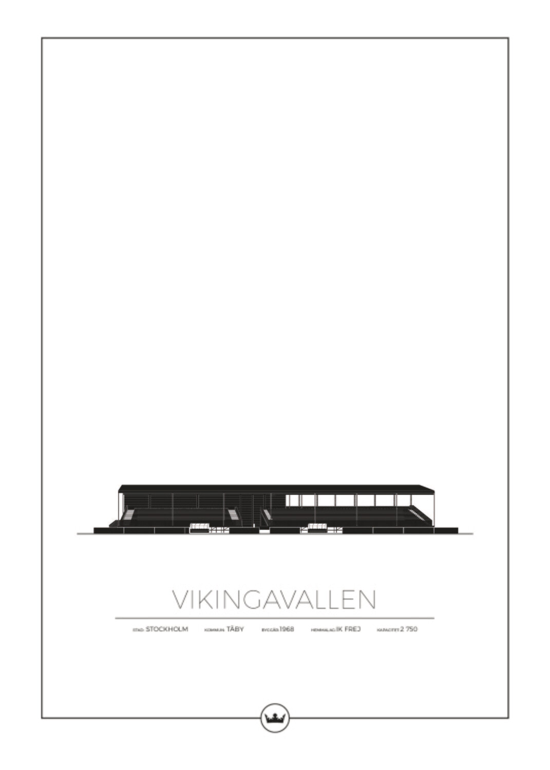 Posters Av Vikingavallen - Ik Frej - Täby - Stockholm